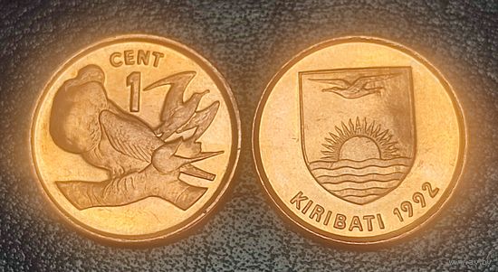 Кирибати 1 цент 1992 года (диаметр 17,53мм).