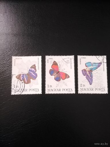 Венгрия. 1984г. Бабочки.