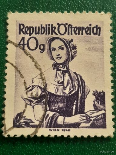 Австрия 1949. Национальные костюмы
