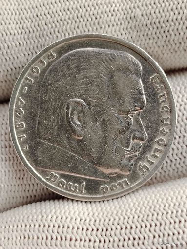 5 марок 1936 год.А Берлин.aUnc.