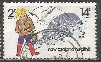 Новая Зеландия. Здоровье детей. Рыбалка. 1980г. Mi#804.
