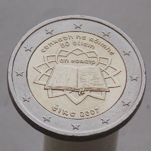 Ирландия 2 евро 2007  Ирландия 50-летие подписания Римского договора