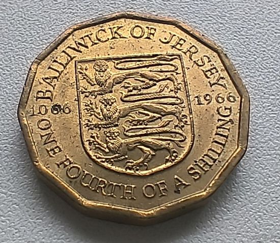 Джерси 1/4 шиллинга, 1966, 900 лет битве при Гастингсе  3-11-13