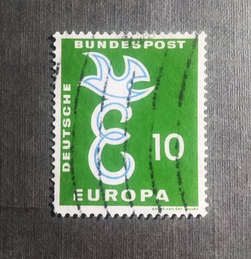 Марка Германия 1958 год Европа СЕРТ