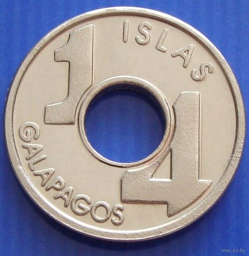 Галапагосские острова. 1/4 пиеза 2008 год  Unusual