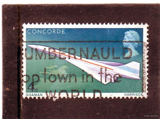 Великобритания. Ми-504. Конкорд в полете. Серия: Первый полет Конкорда. 1969.