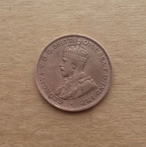 Джерси, 1/12 шиллинга 1913 г., Георг V (1910-1936), первый вариант герба