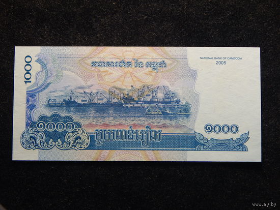 Камбоджа 1000 риелей 2005г.UNC