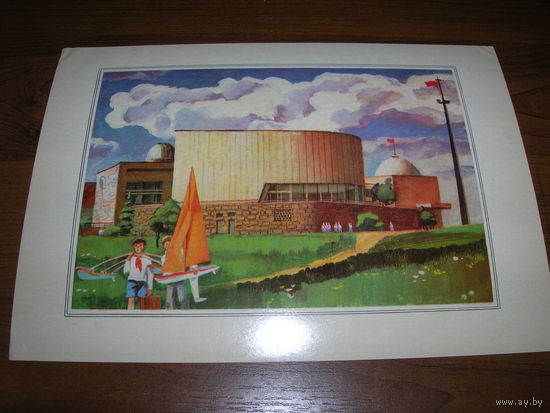 Живопись Москва 23 Семенов 1979 год Соцреализм Пионеры Дворец пионеров и школьников Большой формат Чистая