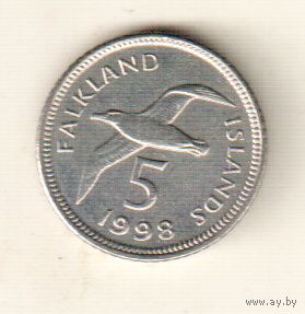 Фолклендские острова 5 пенс 1998