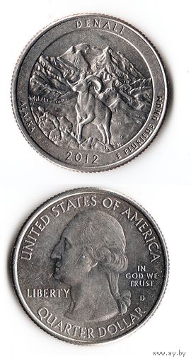 25 центов США 2012 Национальный парк Денали (Аляска)  D
