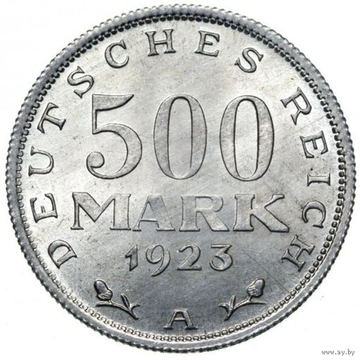 Германия 500 марок 1923 А UNC