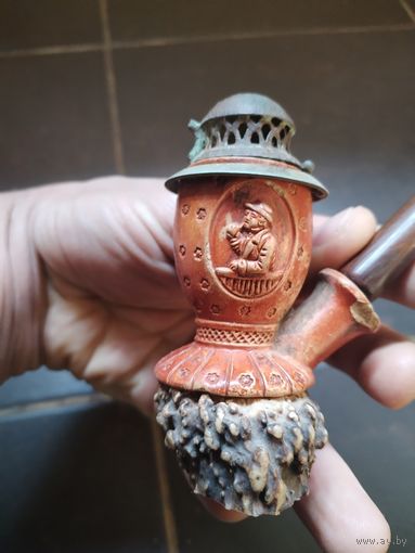 Старинная трубка жидовка. Редкость18-19 в.