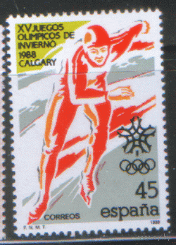 ИСП. М. 2813. 1988. Олимпийские игры в Калгари. ЧиСт.