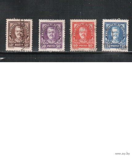 Монако-1933(Мих.116-119)   гаш. ,  Стандарт, Князь Луис II (полная серия)