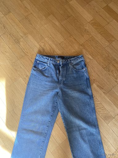 Высокие джинсы прямого кроя Massimo Dutti, 40