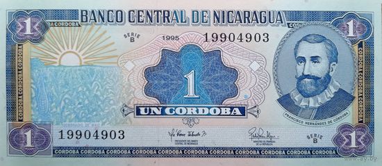 Werty71 Никарагуа 1 кордоба 1995 UNC банкнота