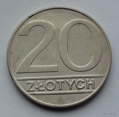Польша 20 злотых. 1989