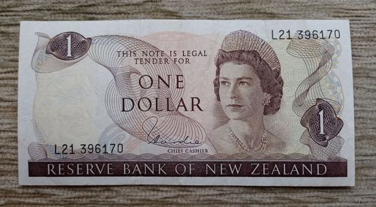 Werty71 Новая Зеландия 1 доллар 1968 - 1975 банкнота