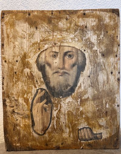 Икона старинная Николая Чудотворца. Распродажа коллекции!!!