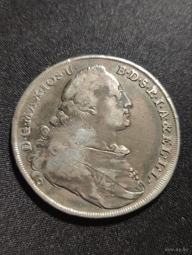 Германия. Бавария. Талер 1775. Красивая патина. Присутствуют следы юстировки.