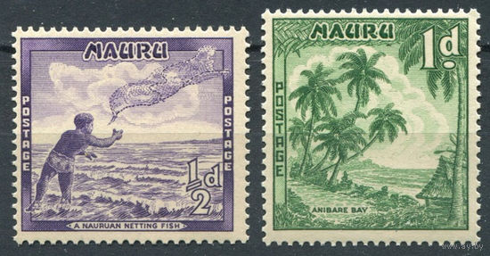 Науру 1954 ** Разновидности 2 марки (SG 48a, 49b), Британские колонии