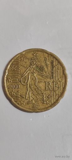 Франция 20 евроцентов 2000