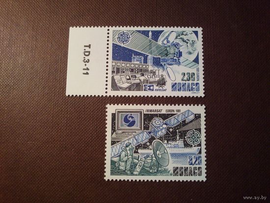 Монако 1991 г. Европа: европейские космические путешествия.Европа СЕРТ.
