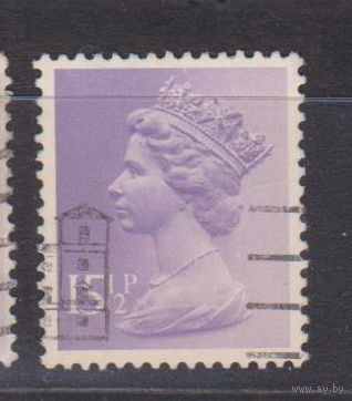 Елизавета II Известные личности Личности Великобритания 1981 год Лот 9 С ИНТЕРЕСНЫМ ГАШЕНИЕМ