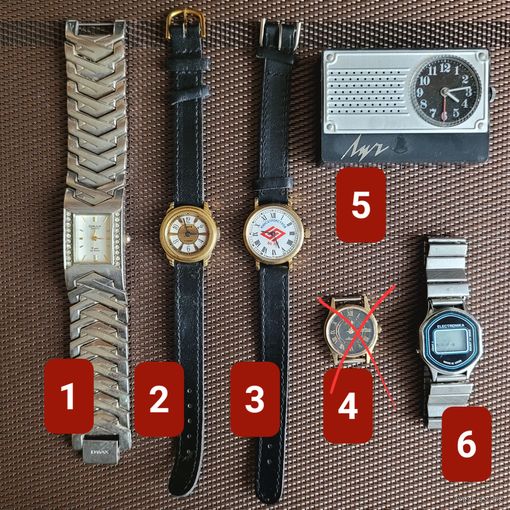 Часы из СССР, поштучно.