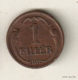 Венгрия 1 филлер 1938