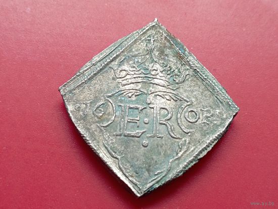 Серебряные 16 эре 1563 год.Клиппа.Королевство Швеция,король Эрик XIV.Копия,серебро в полном объёме, соответствие.