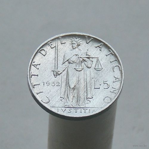 Ватикан 5 лир 1952
