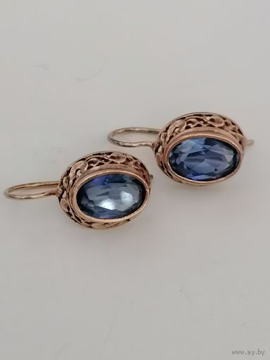 Серьги. " Сапфир".