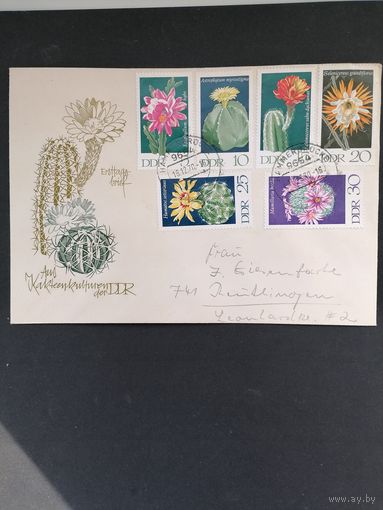 ГДР 1970 КПД с полной серией марок "Кактусы" (почтовое гашение) Mi.1625-1630 каталог 5.00 евро