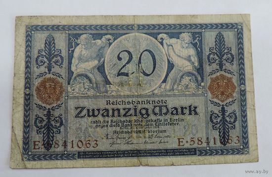 20 марок 1915 г. Германия.