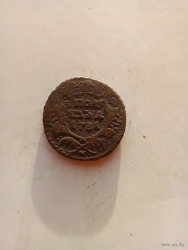 Полушка 1731 года перечекан