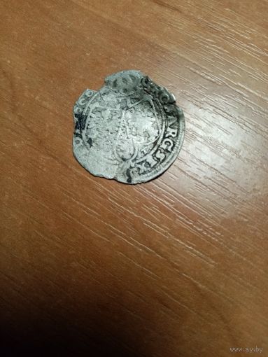 Монета 6 нрошей 1666 года Казика