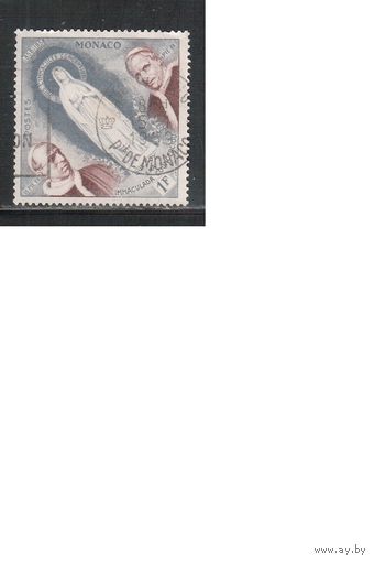 Монако-1958(Мих.590)  гаш. , Религия, Папы(1)