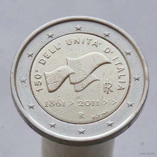 Италия 2 евро 2011 150 лет ОБЪЕДИНЕНИЯ ИТАЛИИ