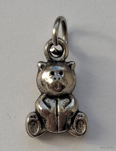 Подвеска двусторонняя. Мишка. Teddy Bear Charm