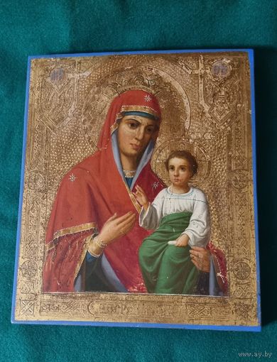 Икона Иверская. Состояние!