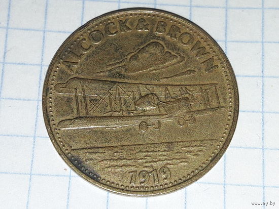 Жетон Shell из серии История Авиации 1969 год.