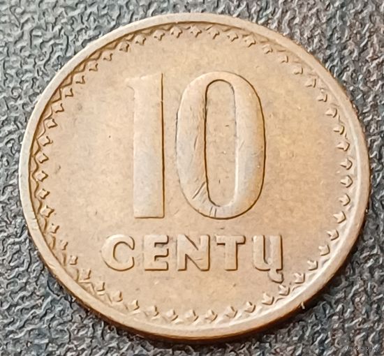 Литва 10 центов, 1991    ( 1-3-6 )