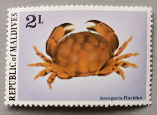Мальдивы, 1978г. Краб, из серии