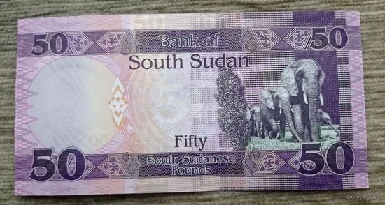 Werty71 Южный Судан 50 фунтов 2019 год UNC банкнота Слоны