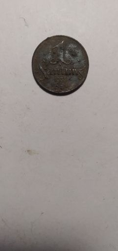 1 сантим 1935 года