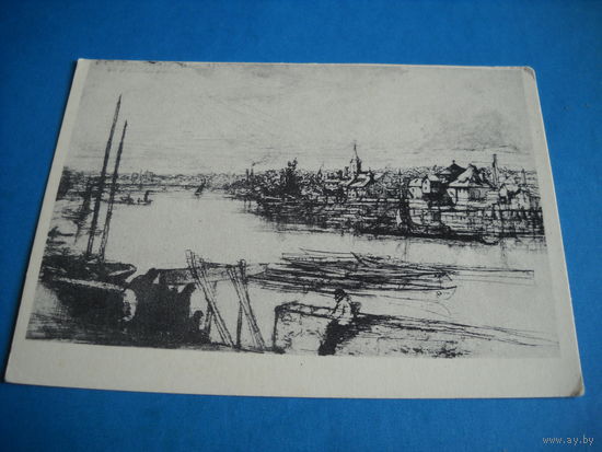 Открытка. Вид из окна Уистрлера. Хеден. 1957 г. Чистая.