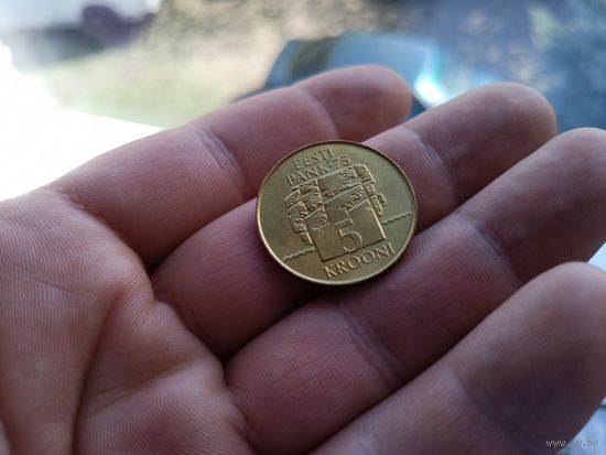 5 крон 1994г Эстония UNC