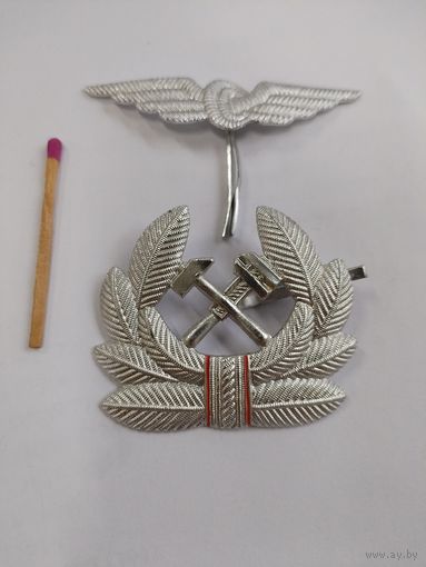 Комплект кокард на фуражку железнодорожника проводника МПС СССР. образца 1965 года